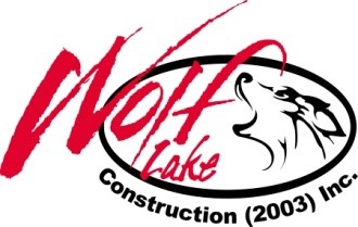 Wolf Lake Construction Logo